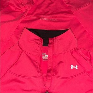 Activewear under armor zip up in hot pink